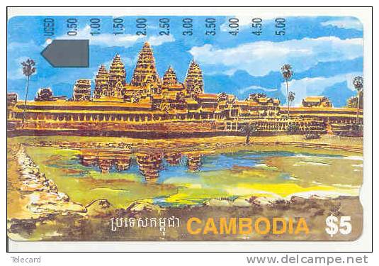 Telecarte CAMBODJA CAMBODIA $ 5.00 Phonecard - Cambodja