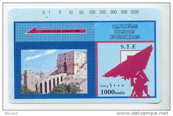 Telecarte SYRIA 1000 UNITS Satelite Dish Phonecard - Syrië