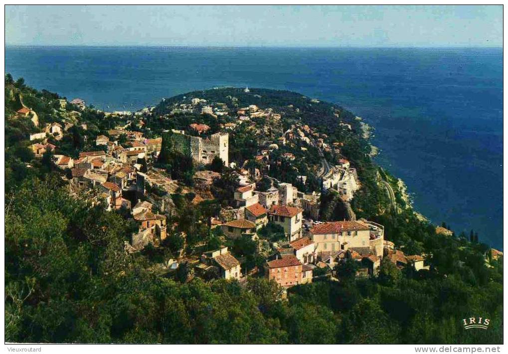 CPSM. ROQUEBRUNE CAP MARTIN.LE VIEUX VILLAGE ET SON CHATEAU DOMINANT CAP MARTIN. - Roquebrune-Cap-Martin