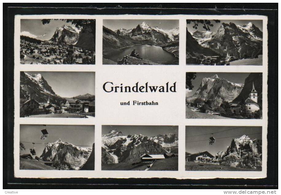 GRINDELWALD UND FIRSTBAHN Verlag H.Steinhauer,Interlaken 1955 - Grindelwald