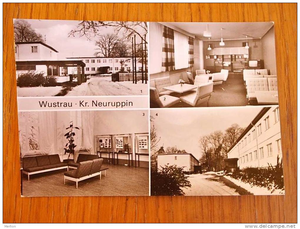 Wustrau, Brandenburg  DDR Kulturhaus (Inst.Minist.des Justiz)  Multiview   VF D2890 - Fehrbellin