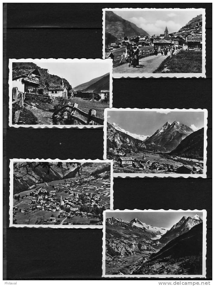 10 Photos 9 X 6 Cms D' Evolène, Valais, Suisse - Places