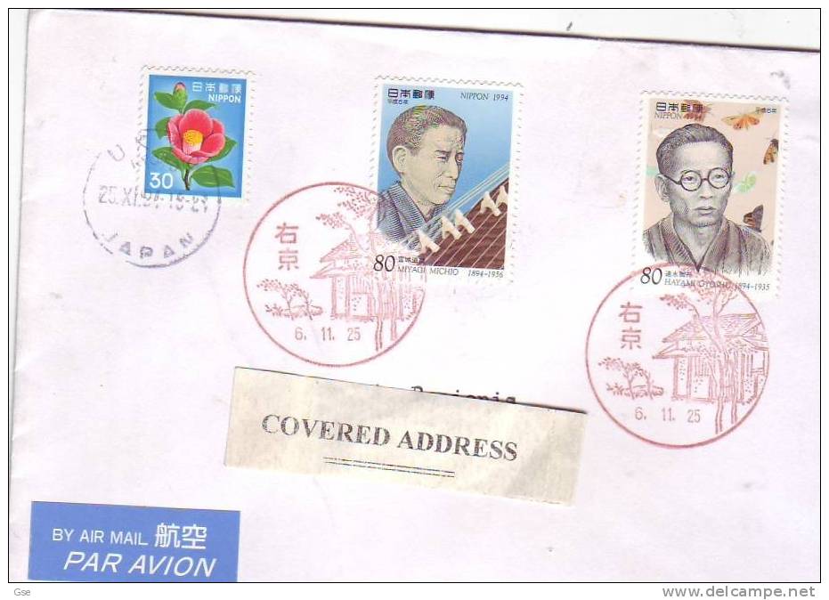 GIAPPONE 1994 - Lettera Per La Lituania (air Mail) - Covers & Documents