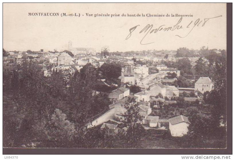 MONTFAUCON   ( Prise De Vue Du Haut De La Cheminée De La BEURRERIE  ) - Montfaucon