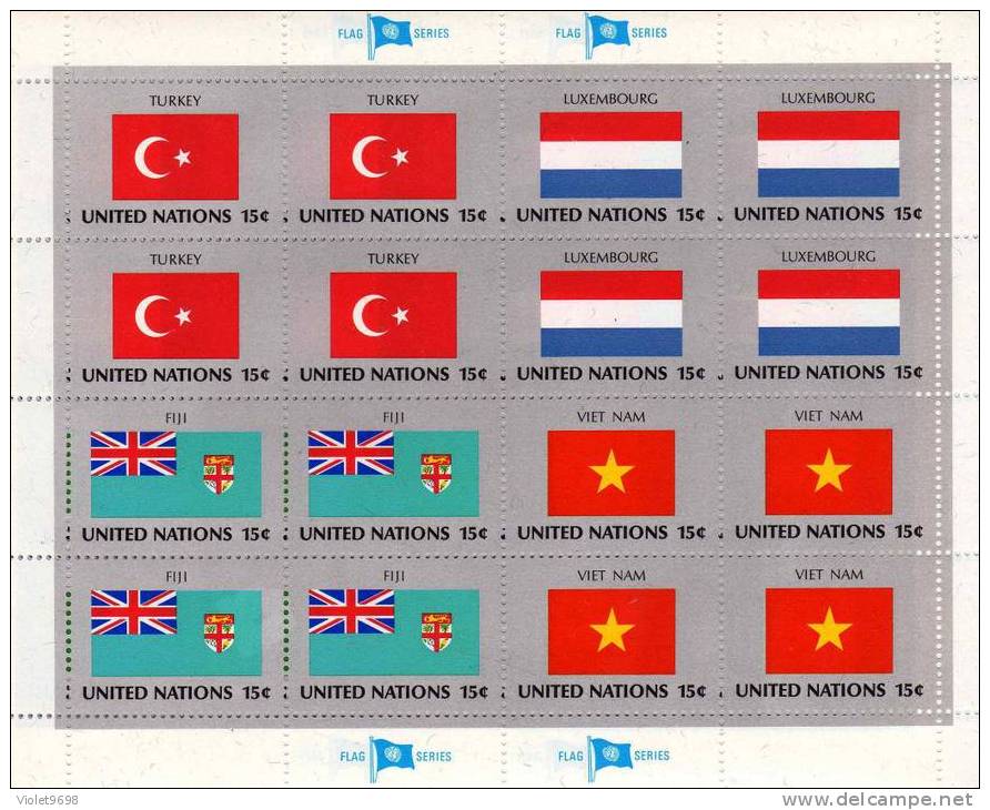 NATIONS-UNIES: Drapeaux N° 316/331 ** - Postzegels