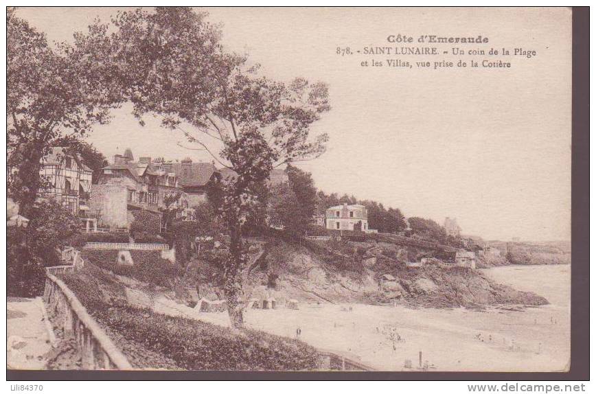 SAINT-LUNAIRE ( Un Coin De La Plage Et Les Villas,vue Prise De Cotires  ) - Saint-Lunaire