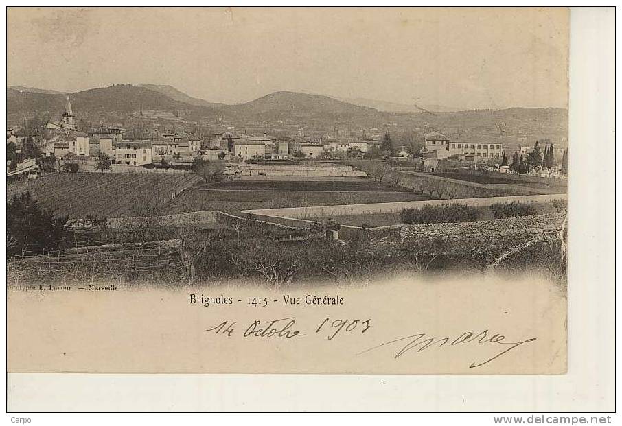 BRIGNOLES - Vue Générale. - Brignoles