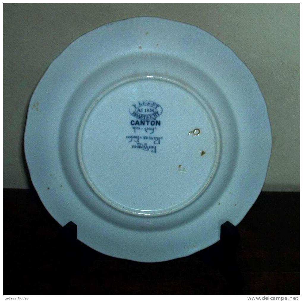 Petrus Regout Canton - Ancienne Assiette - Oud Bord - Old Plate- AS 1795 - Maastricht (NLD)