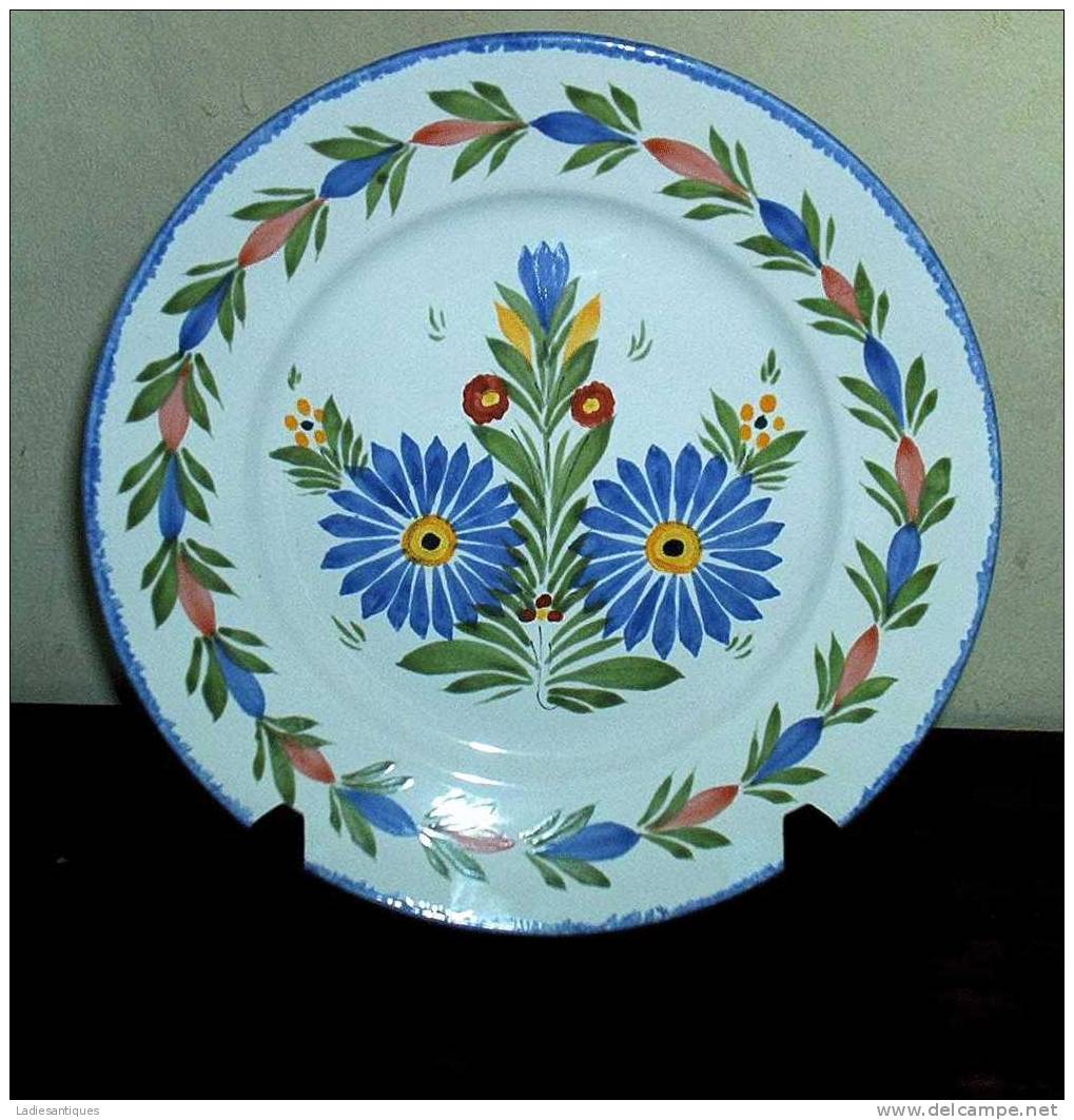 QUIMPER - Assiette - Bord - Plate - AS1801 - Quimper/Henriot (FRA)