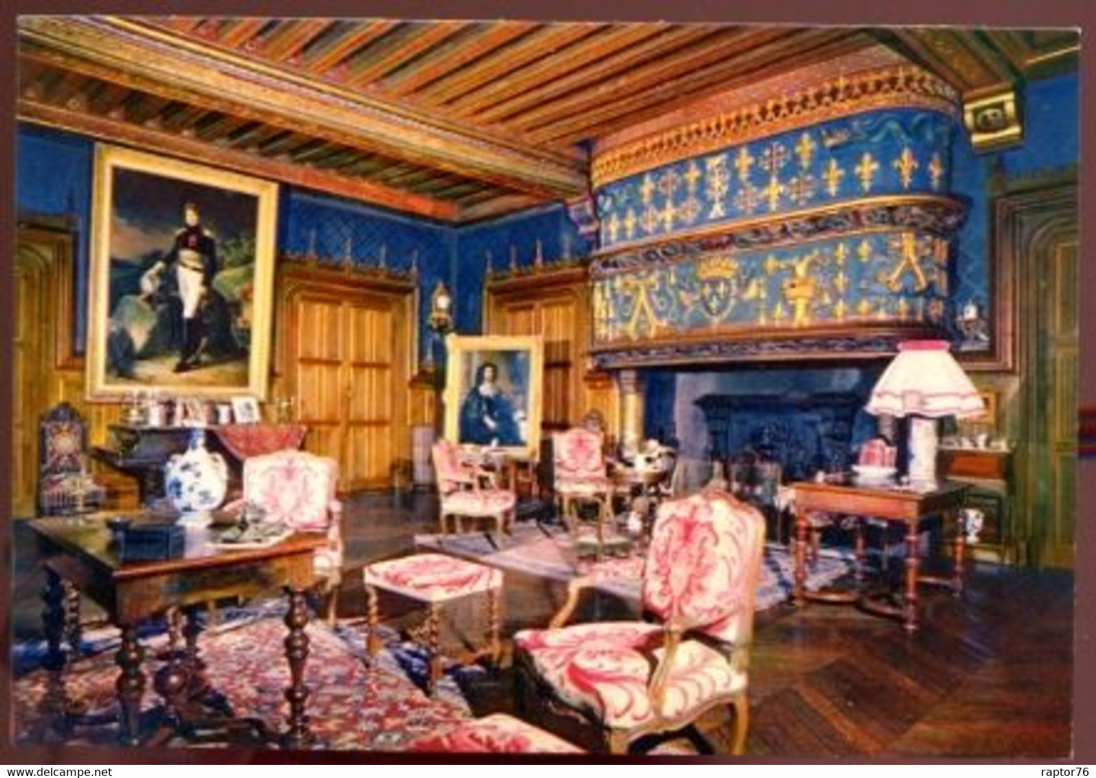 CPM Neuve 18 AINAY LE VIEIL Le Château Le Grand Salon La Cheminée Renaissance - Ainay-le-Vieil