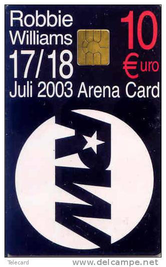 Musique ROBBIE WILLIAMS (1) SHOW 17/18-07-2003 CHIPCARD  AMSTERDAM ARENA - Musique