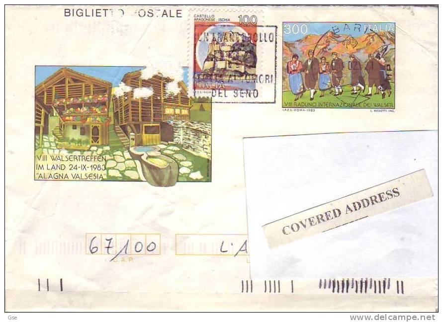 ITALIA 2002 - Biglietto Postale - Raduno Walser - Altri & Non Classificati