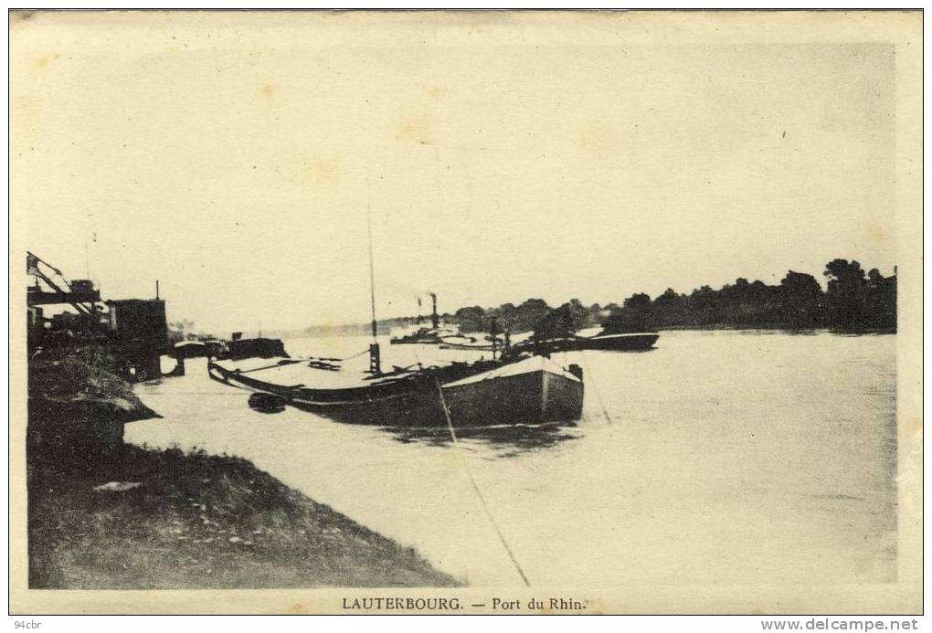 CPA(67)  LAUTERBOURG Port Du Rhin - Lauterbourg