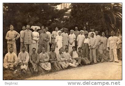 NICE   CARTE PHOTO  HOPITAL MILITAIRE AUXILIAIRE  WW1  14 18  A L ALHAMBRA - Santé, Hôpitaux