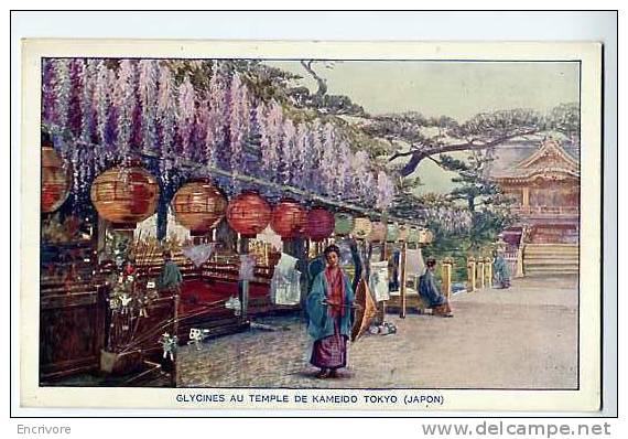 Cpa TOKYO Glycines Au Temple KAMEIDO Publicité MALACEINE CREME POUDRE SAVON - Tokyo