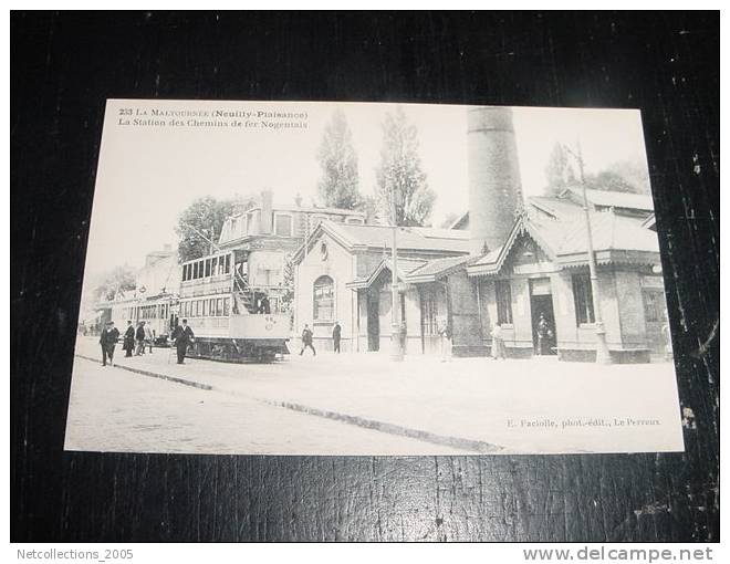 NEUILLY-PLAISANCE - LA MALTOURNEE LA STATION DES CHEMINS DE FER NOGENTAIS 93 SEINE SAINT DENIS - Carte Postale De France - Neuilly Plaisance