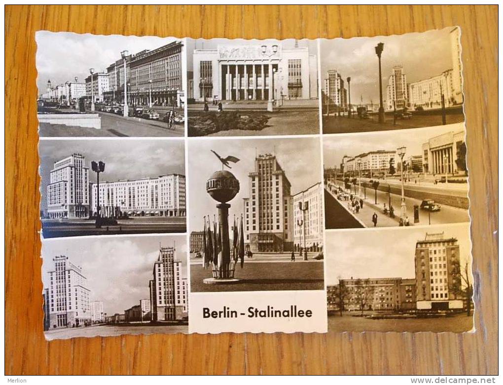 Berlin Stalinalle Multiview    Cca 1959 VF+ D3023 - Friedrichshain