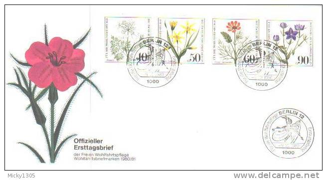 Germany / Berlin - FDC Mi-Nr 629/632 (U377)- - 1971-1980