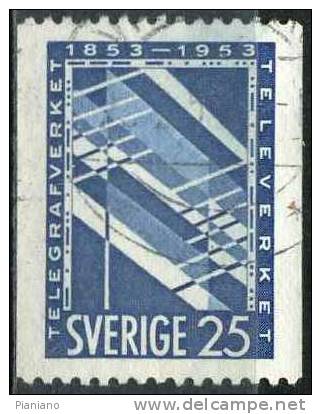 PIA - SVE - 1953 - Sport : 100° Del Servizio Telegrafico - (Yv 378) - Usados