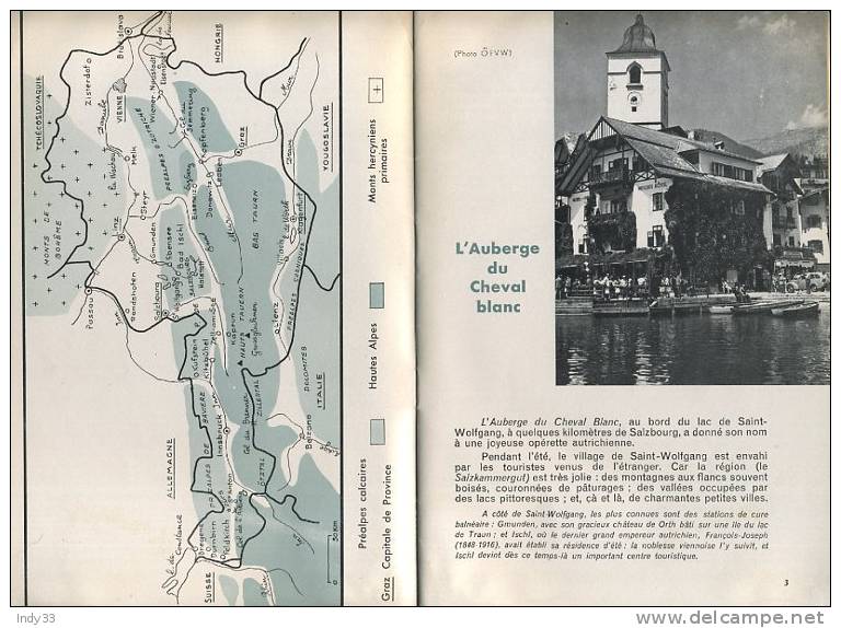 - L´AUTRICHE . BIBLIOTHEQUE DE TRAVAIL N° 521 AVRIL 1962 - Géographie