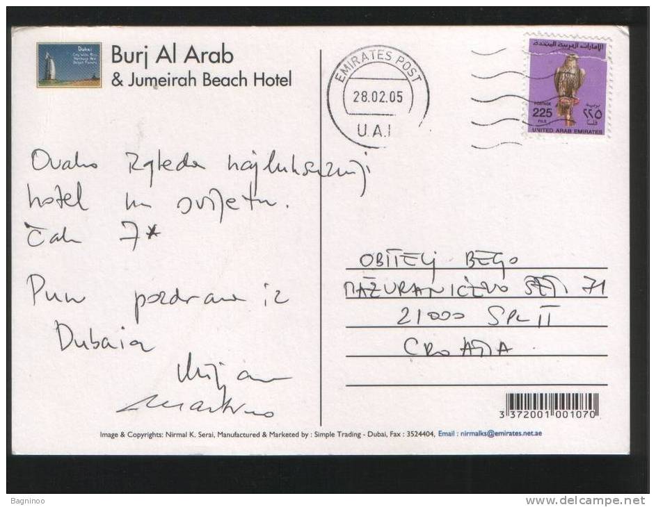 DUBAI Postcard UAE - Verenigde Arabische Emiraten