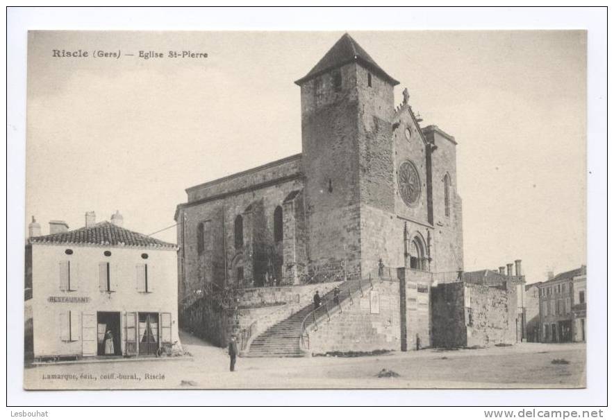 32 - Gers /  RISCLE  --  Eglise St - Pierre (Restaurant) - Riscle