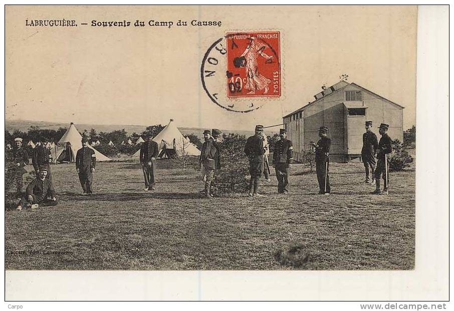 LABRUGUIÈRE - Souvenir Du Camp Du Causse.(Militaire) - Labruguière
