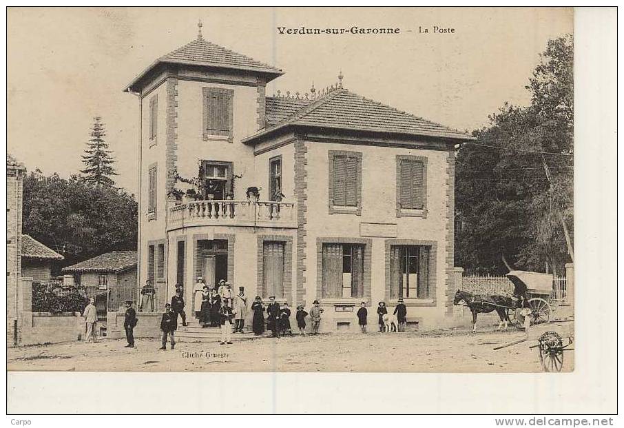 VERDUN SUR GARONNE. - La Poste. - Verdun Sur Garonne