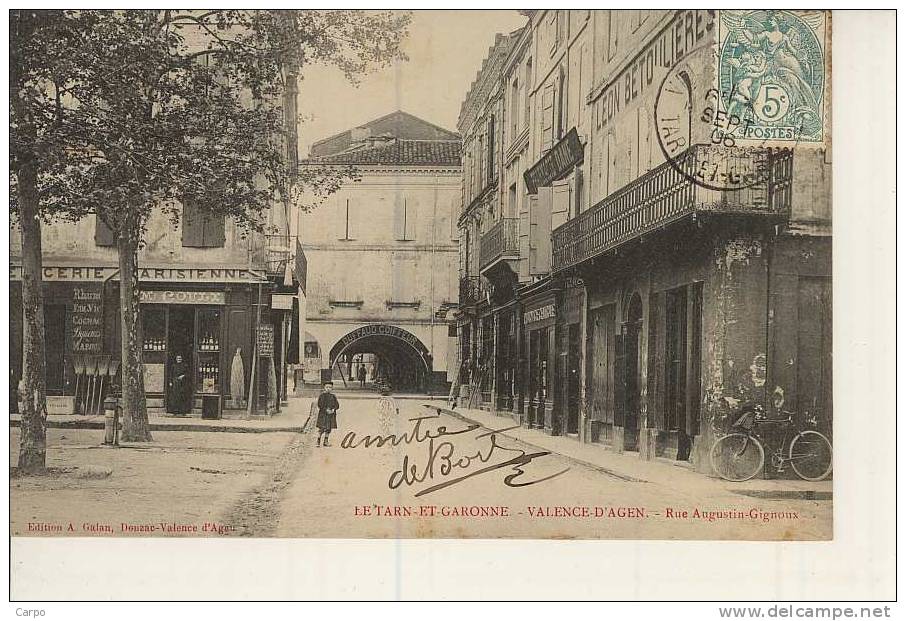 VALENCE-D´AGEN. - Rue Augustin-Gignoux. - Valence