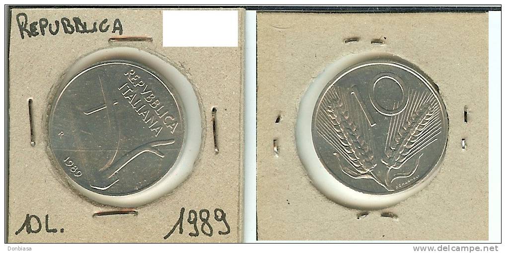 Repubblica Italiana: 10 Lire 1989 QFDC - 10 Lire