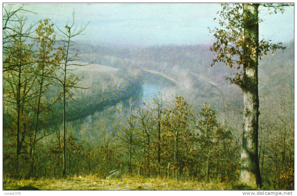 SHOALS / INDIANA/ THIS IS SHOALS OVERLOOK / WHITE RIVER IN THE BACKGROUND / CIR 1971 - Otros & Sin Clasificación