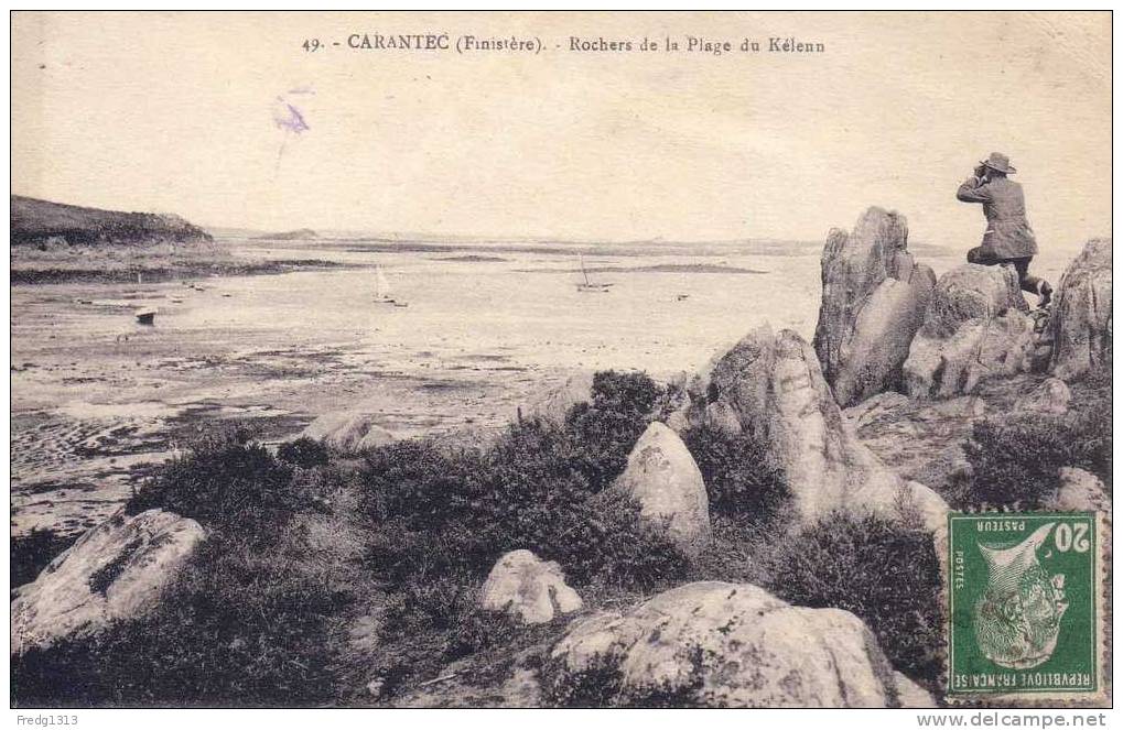 Carantec - Rochers De La Plage Du Kelenn - Carantec