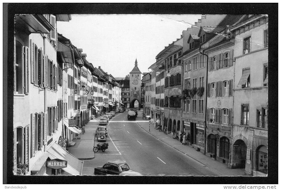 LIESTAL - Rathaustrasse Mit Ober Tor ( Automobile Moto ... C. Grauwiller Photo) - Liestal