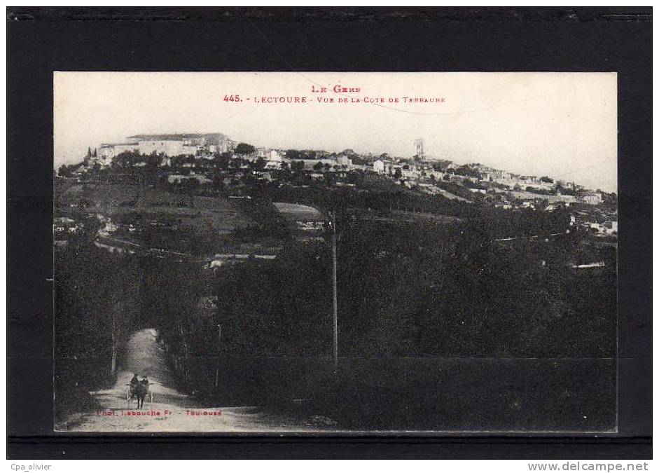 32 LECTOURE Vue Générale, Prise Cote De Terraude, Ed Labouche 445, Gers, 192? - Lectoure