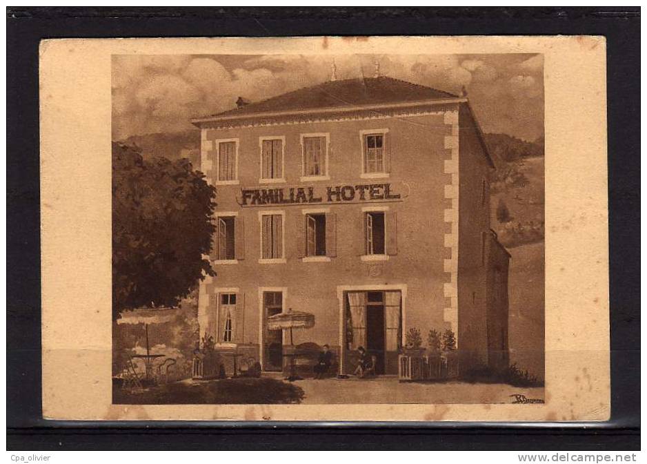 38 RENCUREL (envs Pont Royans) Hotel Familial, Ferrazi Propriétaire, Ed Serra, 193? - Pont-en-Royans