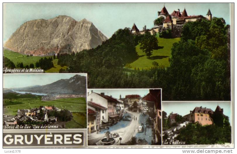 GRUYERES / MULTIVUE / TRES JOLIE CPSM - Gruyères