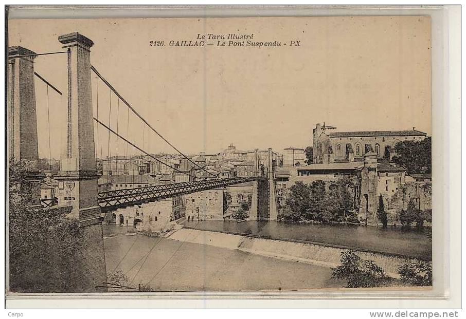 GAILLAC - Le Pont Suspendu. - Gaillac