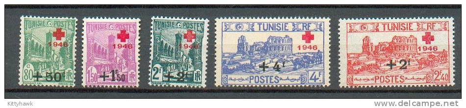 TUN 90 - YT 305 à 309 * - Unused Stamps