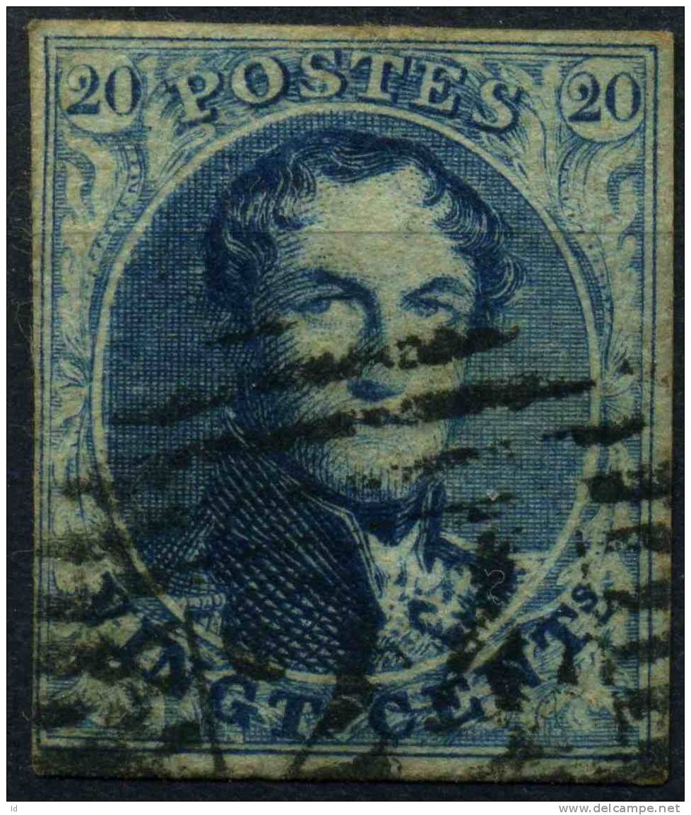 COB/VOB #7 - P 24 - BRUXELLES - 1851-1857 Medaillons (6/8)