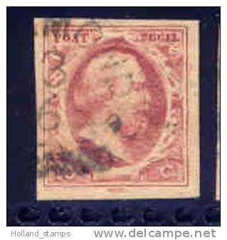 1852 Koning Willem III 10 Cent NVPH 2 * Periode 1852 Nederland Nr. 2 Gebruikt  (9) - Andere & Zonder Classificatie