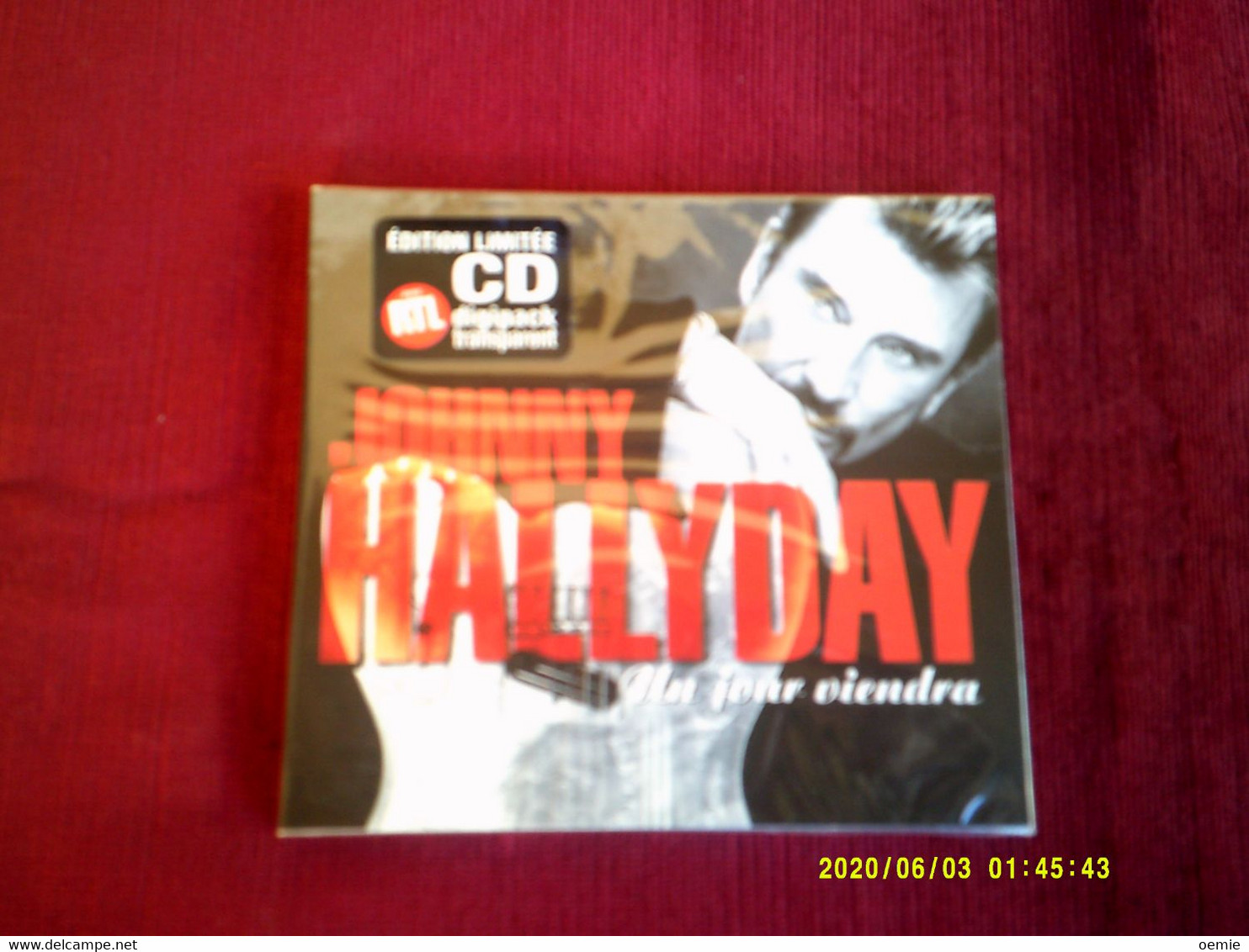 JOHNNY  HALLYDAY  /  UN JOUR VIENDRA   EDITION LIMITEE CD DIGIPACK TRANSPARENT - Andere - Franstalig