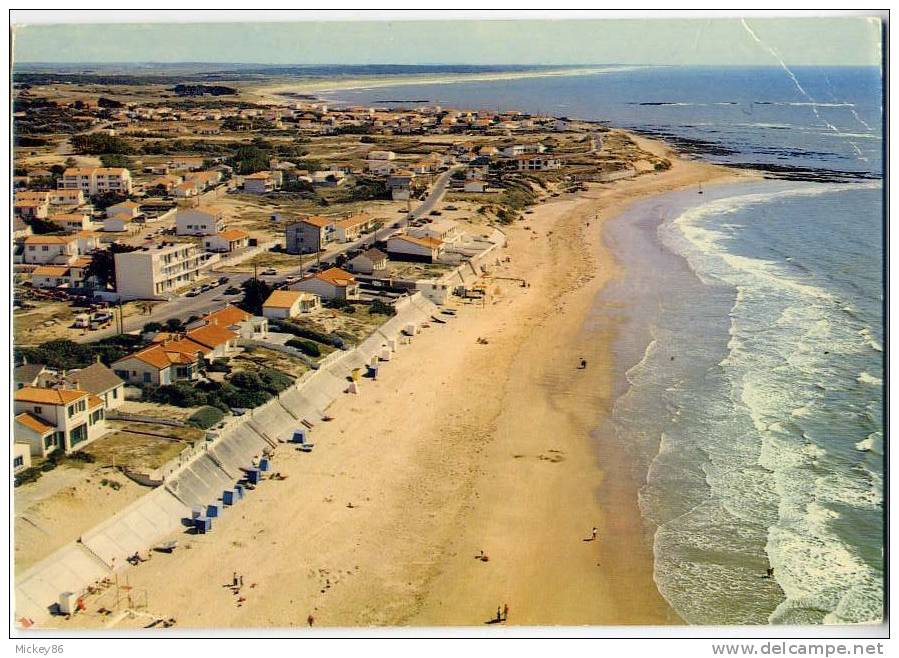 Brétignolles Sur Mer--1975--Vue Aérienne-Plage De La Parée,le Marais Girard Et Les Dunes,cpm N°302 éd Artaud - Bretignolles Sur Mer