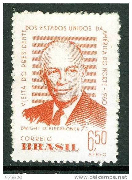 Ike Eisenhower - BRESIL - Visite Du Président Américain - N° 81 ** - 1960 - Posta Aerea