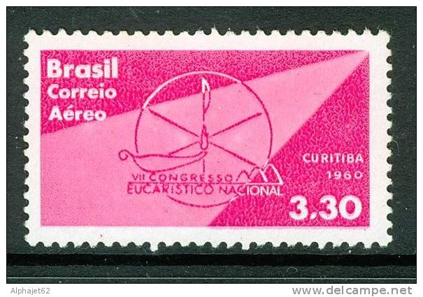 Congrès Eucharistique National - BRESIL - Lampe à Huile - N° 87 ** - 1960 - Posta Aerea