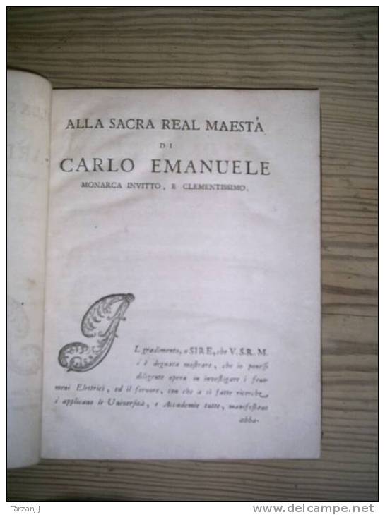 RARE De Giambatista BECCARIA: Dell'Elettricismo Artificiale E Naturale. Libri Due. 2 Livres En 1 Volume 1753 électricité - Alte Bücher