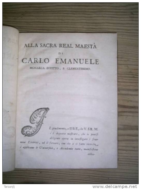 RARE De Giambatista BECCARIA: Dell'Elettricismo Artificiale E Naturale. Libri Due. 2 Livres En 1 Volume 1753 électricité - Livres Anciens