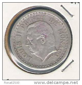 2 FRANCS ALUMINIUM . LOUIS II . - 1922-1949 Luigi II