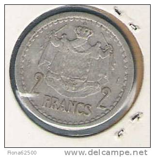 2 FRANCS ALUMINIUM . LOUIS II . - 1922-1949 Louis II