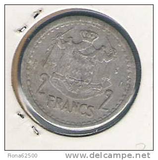 2 FRANCS ALUMINIUM . LOUIS II . - 1922-1949 Luigi II