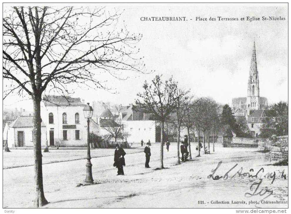 CHATEAUBRIANT - SUBLIME CARTE A SERIE LIMITEE FORMAT A4 - PLACE DES TERRASSES ACTUELLE PLACE CHARLES DE GAULLES - Châteaubriant